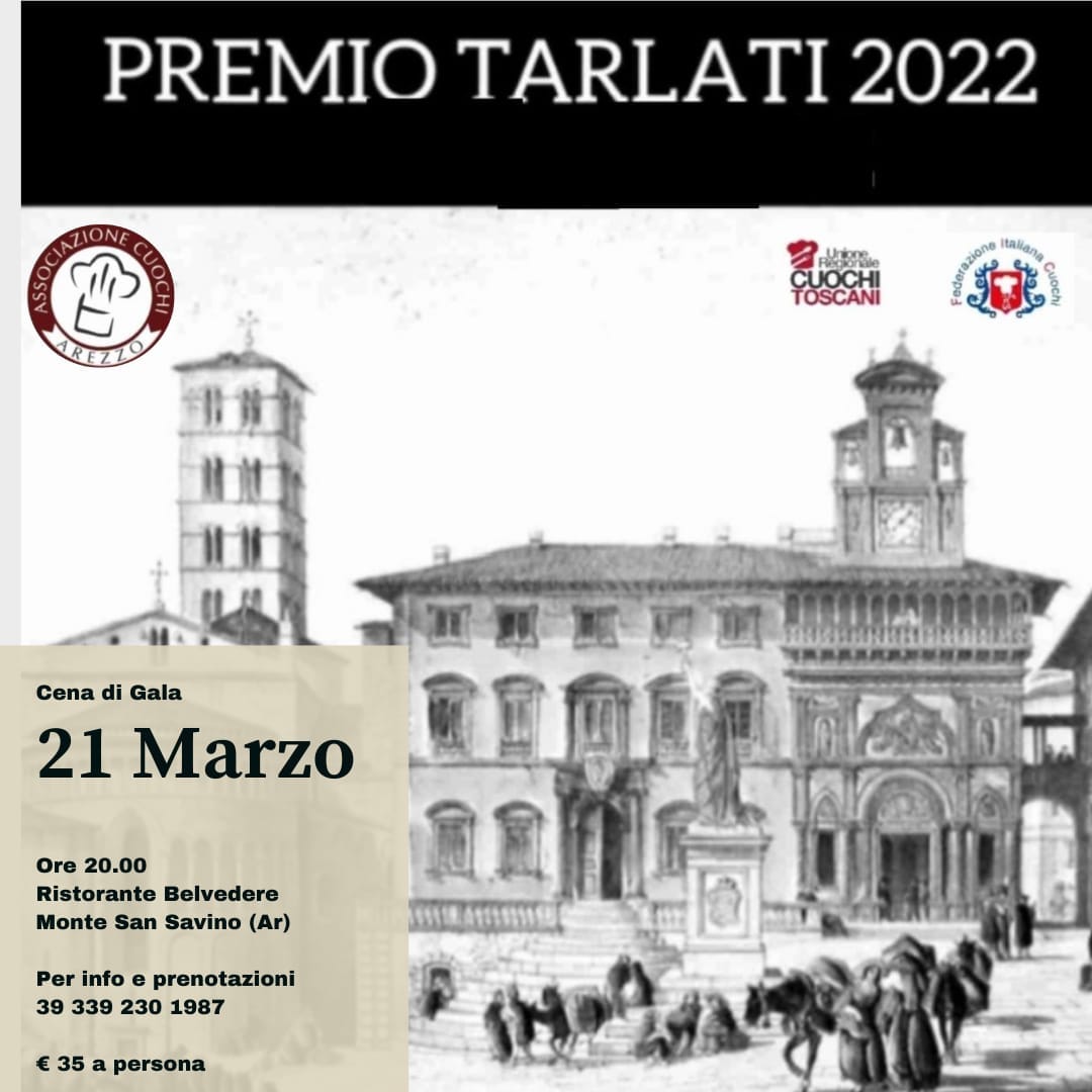 Premio Tarlati 2022 21 marzo 2021 c o Ristorante Belvedere