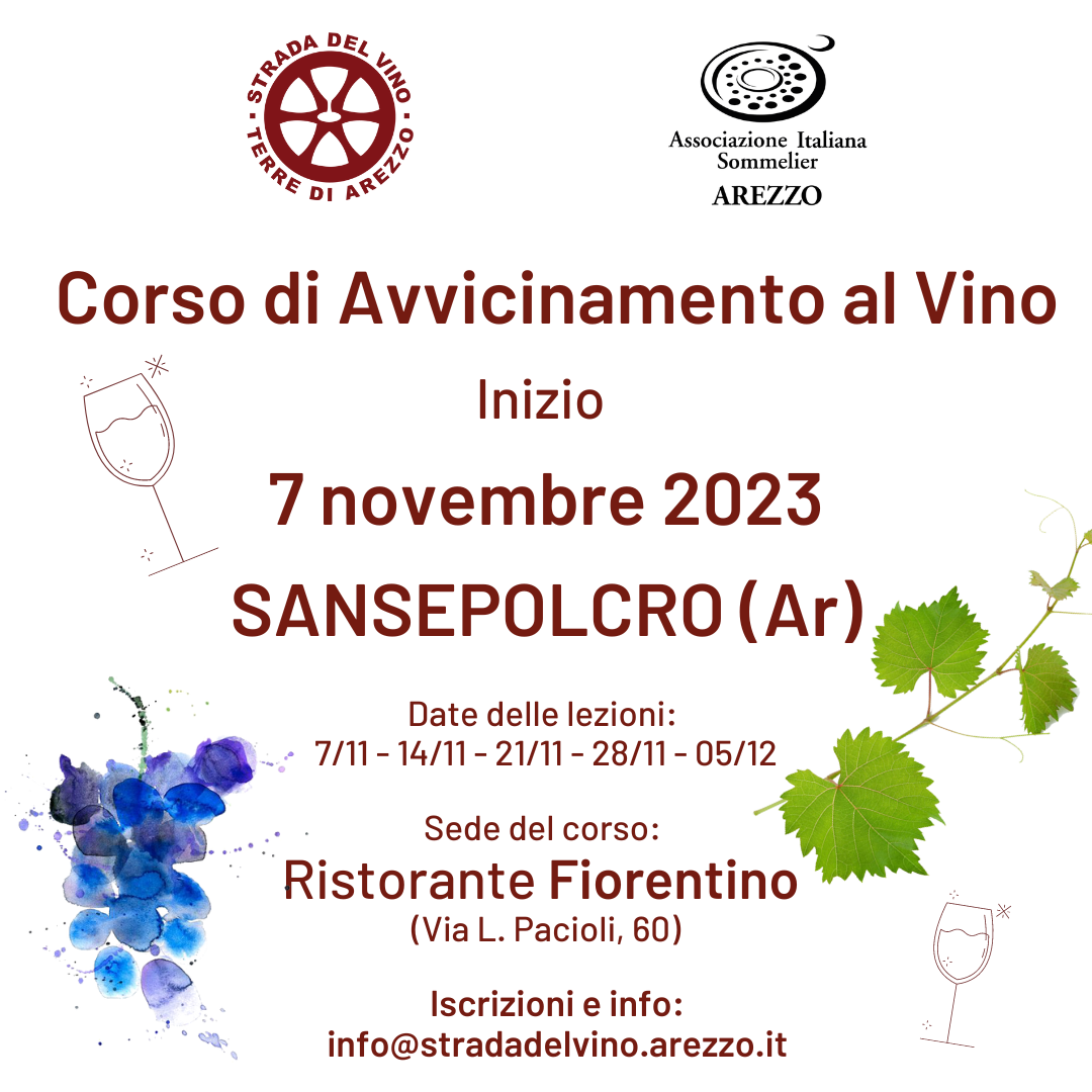 ANNULLATO CORSO DI AVVICINAMENTO AL VINO a Sansepolcro Ar